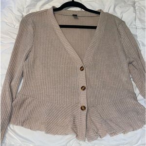 SHEIN Cute Cardigan Button Up Blouse
